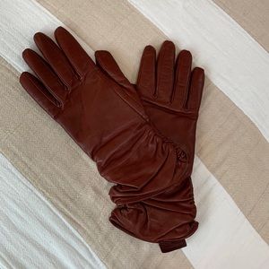 Aquatalia Leather/Cashmere Gloves